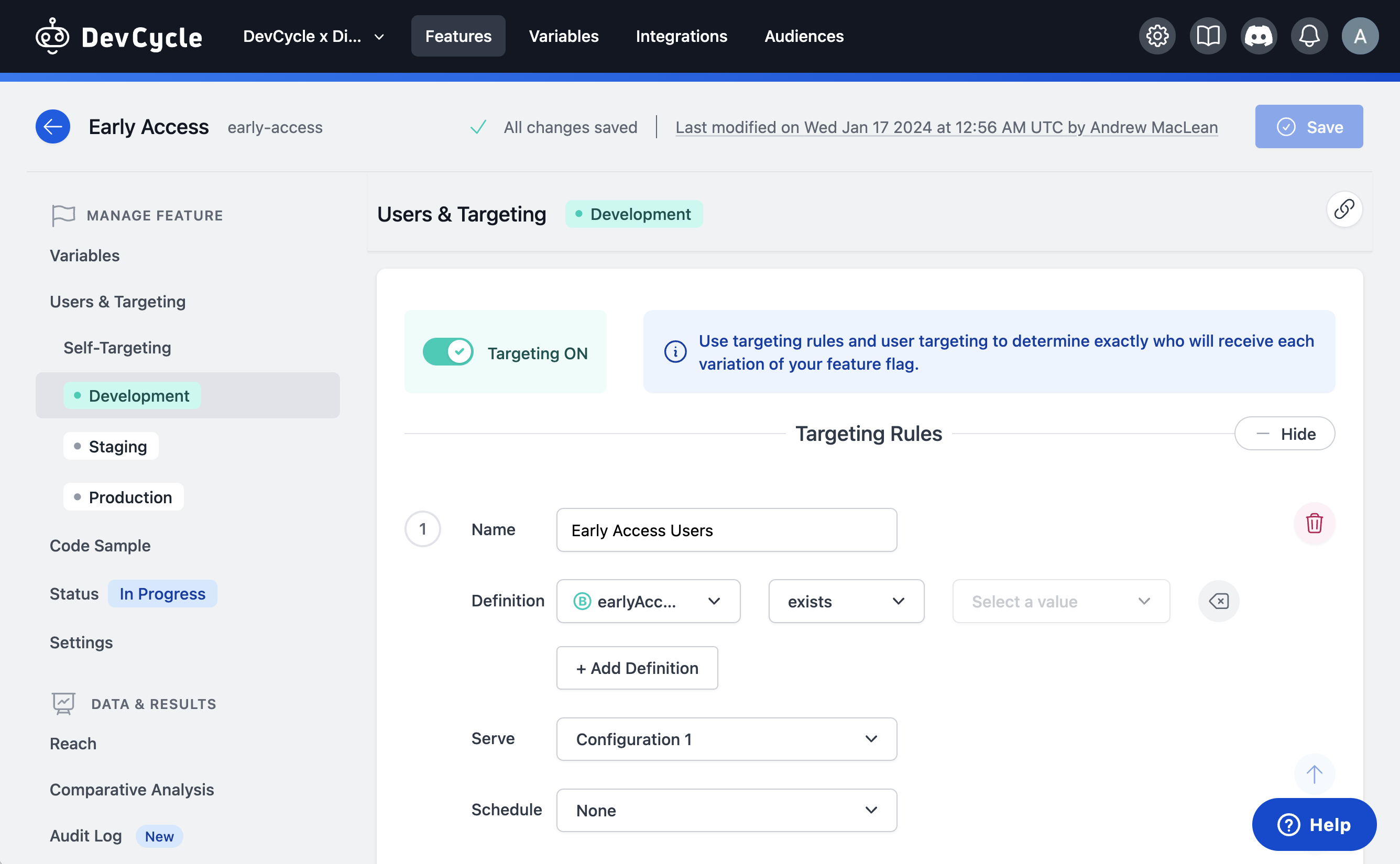 Building an Early Access Site with DevCycle's EdgeDB & Directus Flows